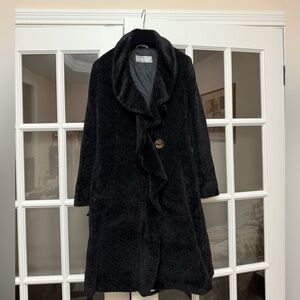MaxMara elegant black Alpaca/Wool Coat